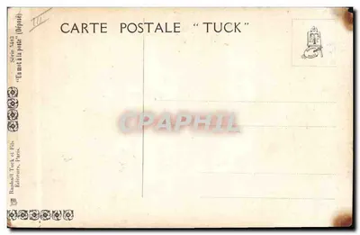 Galos de madeira — cena campestre — Tuck & Fils, Série 5459 — Verso