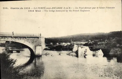 ラ・フェルティ＝サッズ＝ジュアール＝ フランス軍によって破壊された橋 — L'H. Paris, 番号 104