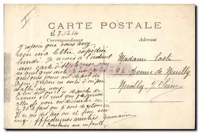 ラ・フェルティ＝サッズ＝ジュアール＝ フランス軍によって破壊された橋 — L'H. Paris, 番号 104 — 裏面