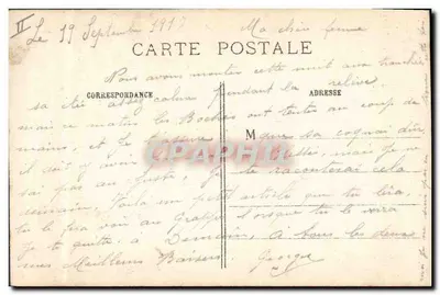 Trilport — Brücke zerstört durch französische Ingenieure — J. Courcier, Paris — Rückseite