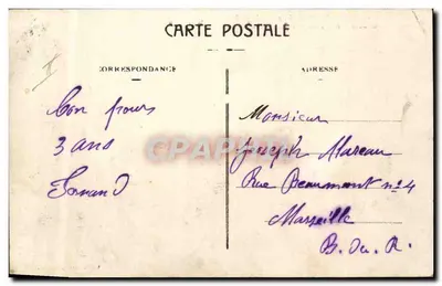 Avignon — Quartel do 7º Engenheiros, Cours de la République — reunião para uma marcha militar — Verso