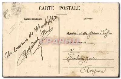 2° Regimiento del Ingenio - Partida para los Ejercicios - Fototipia Caldito, Montpellier - Edición P. Gibert — Reverso
