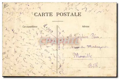 Nacheinander getragene Uniformen der Schüler der Écoles d'Arts et Métiers — L. Coëx, Verlag, Châlons-sur-Marne — Rückseite