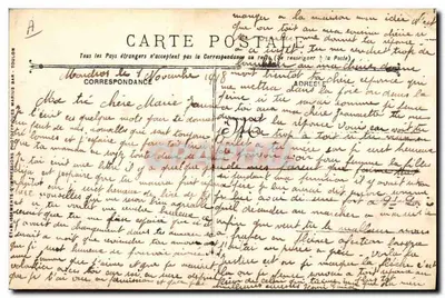 Justice — Cuirassé d'escadre à tourelles — Marine Militaire Française, Guerre 1914-15 16-17-18 — Verso