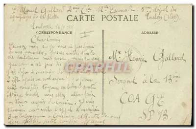 Cruiser-Navio de Coura "Jules-Michelet" — Marinha Nacional — Editor E.P.D. n°78 — Verso
