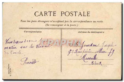 O Kleber, cruzeiro de primeira classe — Marinha Francesa — editor A.O. — Verso