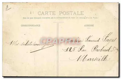 O "Kléber" Cruiser-Couraçado — Coleção H. Laurent, n° 3223 — Verso