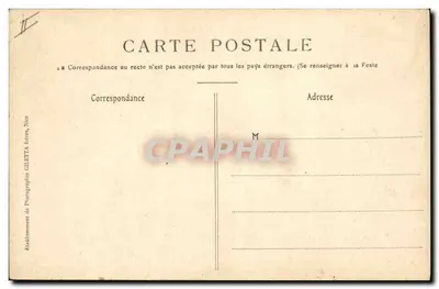 De "Kléber", gepantserde kruiser — Artistieke Collectie n°3235 — Uitgave Gilette, fot., Nizza — Achterkant