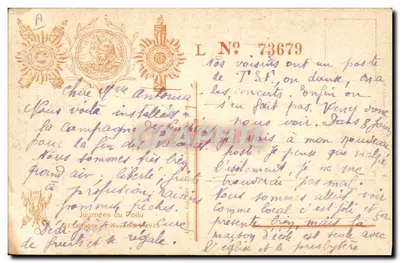 Os Falcões Negros! — Canção de Guerra — Journées du Poilu, n° 73679 — Verso