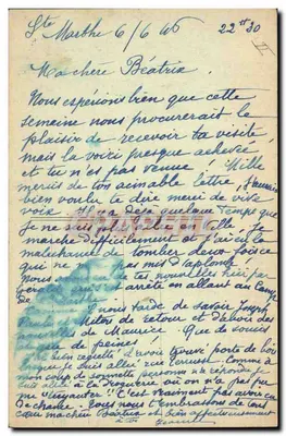 Camino de Francia — Los niños caminaban por la mañana — Bayard, París — Reverso