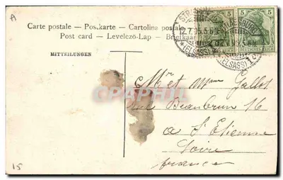 Gruss aus Els-Lothr. Souvenir d'Alsace-Lorraine — Gruss aus Els-Lothr. Souvenir d'Alsace-Lorraine — Rewers
