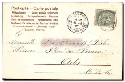Bukiet chrysantemów — Szczęśliwego święta — wydawca nieznany — Rewers