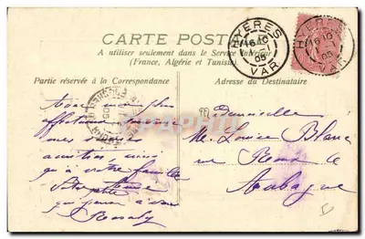 Violas — Boa e feliz ano — Carta postal — Verso