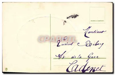 Angele envia alegria e felicidade para o ano de 1910 — editor não identificado, número de série não visível — Verso