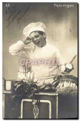 Cozinheira chorando com cebola — A.S. — editor desconhecido