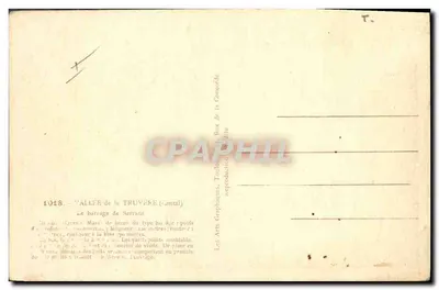 Staudamm Sarianes — Tal der Truyère (Ariège) — ARGRA — Rückseite