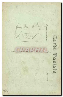 Cadeira de madeira, esculpida e dourada, coberta com uma tapeçaria em ponto — Museu dos Artes Decorativas — Legado E. Peyre — Verso