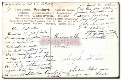 Arranjo de violetas — editor não visível — número de série não visível — Verso