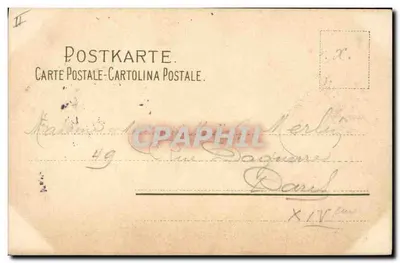 Lírio do vale — Meissner & Buch Leipzig Kunstler-Postkarten Serie 1184 — editor e número da série legíveis — Verso