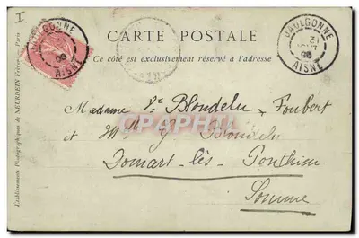 Paris — Cimetière du Père-Lachaise, le Columbarium — Collections ND Phot, n° 166 — Verso