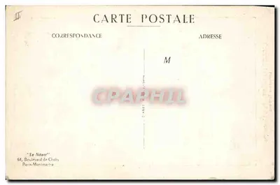 Cabaret du Néant - Paryż-Montmartre — lampart pogrzebowy — Rewers