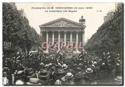 Funérailles de M. Chauchard (10 juin 1909) — Le Corbilland rue Royale — C.M.