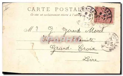 Pássaros em um ninho — flores de cerejeira — editor Raphael Tuck & Fils, Paris, série 23.9 — Verso