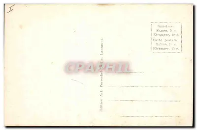 Lago de Neuchâtel — As Garças — Edição Art. Perruchet, Lausanne, n°8291 — Verso