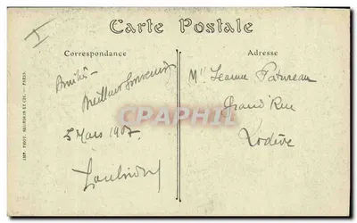 Chór kaplicy « Chevauchée » — Szkoła Wojskowa Specjalna — Muzeum Pamięci — Georges Scott (Salon 1912) — ND. Phot. — Rewers
