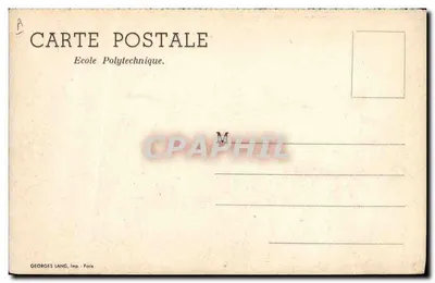 Marcha de policiais — Escola Politécnica — Georges Lang, imp. - Paris — Verso