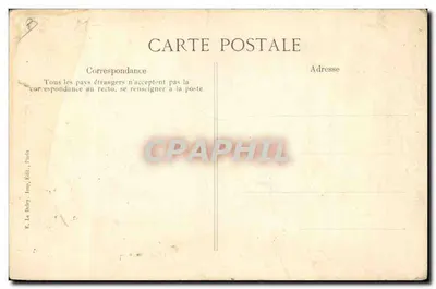 Catástrofe do encouraçado "Liberté" na enseada de Toulon — Desembarque dos corpos — 25 de setembro de 1911 — Editor E. Le Doley, Paris — Verso