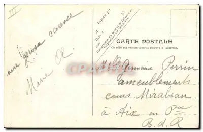 O Latouche-Tréville — Cruzeiro da Marinha Francesa — V.P. Paris No. 4 — Verso