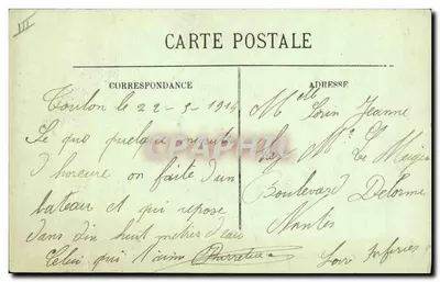 La catastrophe du cuirassé "Liberté" — travaux de recherche des survivants et repêchage des cadavres — LL. Éditeur LL. N° de série non visible. — Verso