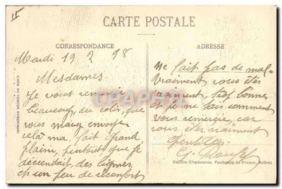 Typ Alsaskiej — 562 — Wydawnictwo Chadourne, Faubourg de France, Belfort — Rewers