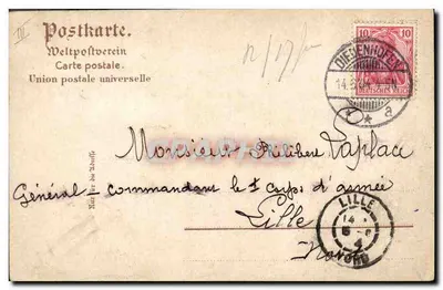 Adieu les Braves — Cena do Krieg 1870-71 — W. Reumont, Melz, n°5618 — Verso