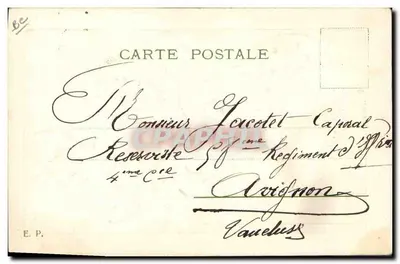 Violette iris — vriendenbrief — Drésiguel — Achterkant