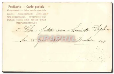 Panais in een mandje — Van een vriendin — Poenrié — Achterkant