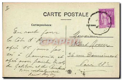 Briançon — O Ponte Baldy sobre a Cerveyrette e a Usina Elétrica — Durand Savovat, editor — Verso