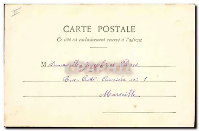 Festa de Abril em Marselha — Envio de lixeiras — Fototipo A. Bernard & BB. Nanty — Verso
