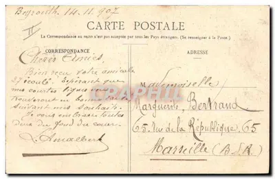 Gaspard e Jeanneton — cena cômica com crianças — Fototipia A. Bergeret & Cie, Nandy — Verso