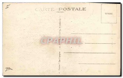 Ninho de Corujas na Alsácia — série 374 — editor La Cigogne, Strasbourg — Verso