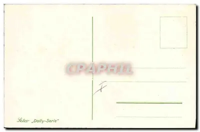Pintinho carregando um cesto de ovos — editor Letco, série Dolly — Verso