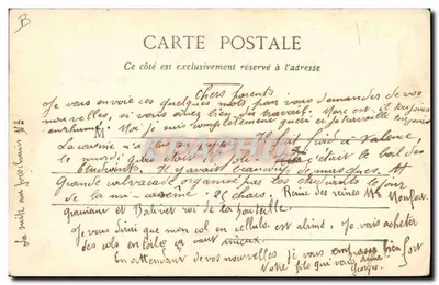 École Centrale — La Manceuvre — A. B. Édit, Paris — Verso