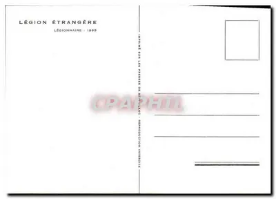 Legione Straniera — Legionario 1965 — Stampa delle pressa di Kipphillanc — Verso