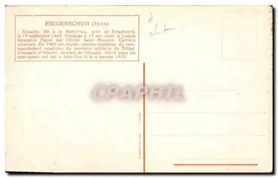 Soldados em patrulha sob a neve — Fiegenschuh (Jean) — Imprimerie L. Lautin, Paris — Verso