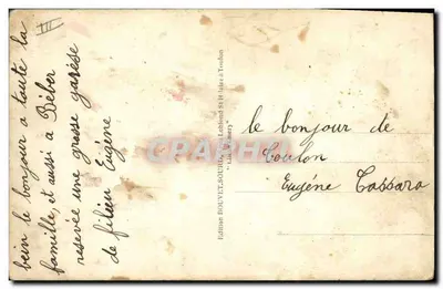 Couraçado de Escadra "Lorraine" — 25.000 toneladas — Edição Bouvet-Sourde em Toulon — Verso