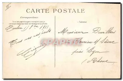 Cruzador "Liberté" — explosão em Toulon em 25 de setembro de 1911 — editor B.P.D. n°1976 — Verso