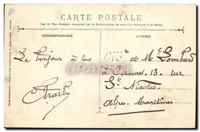 Catástrofe do encouraçado LIBERTÉ — 25 Setembro 1911 — Editor: Estabelecimentos de Impressão e Fototipia E. Maris Bar, Toulon — Verso