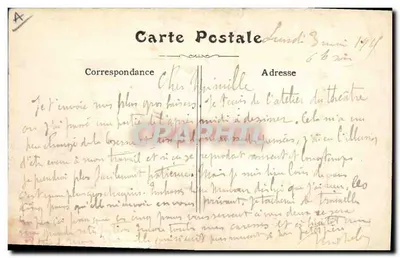 Léon Gambetta — Cuirassé de 1er rang 2e Escadre — Marine Militaire Française — Rewers