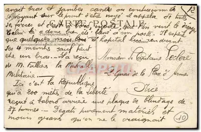 Ramp van de "Liberté" — Het "République" beschadigd door de explosie — Uitgever Feld, n°10 — Achterkant